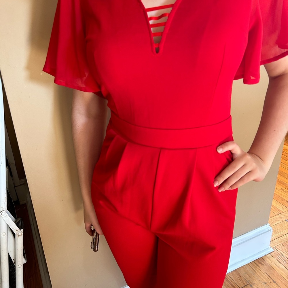 Red romper